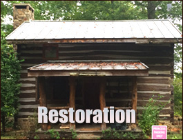 Historic Log Cabin Restoration  Grassy Creek, North Carolina